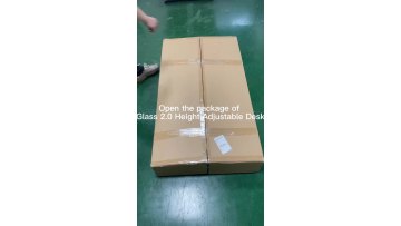 Hot Selling Ergonomic Motorized Electric Home Height Adjustable Glass Office Desk Wireless Electric Standing Desk1