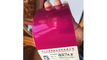metallic red powder coating