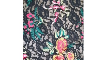 poly shadow mesh with multi color embroidery fabric1