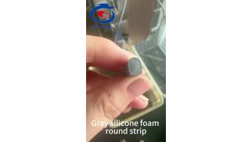 Grey silicone foam strip