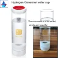 Rich Hydrogen Bottle Ionizer/Generator Glass Cup SPE/PEM Electrolysis Super Antioxidants Alkaline Pure H2 With Acid Water Cavity