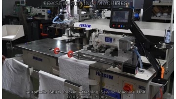 Automatic Shirts Pocket Attaching Sewing Machine Unit FOXSEW FX-7300S