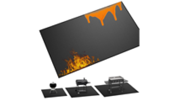 65*40 inches Under Grill Mat for Grill Double Sided Fireproof BBQ Floor Deck Patio Fireplace Mats Fire Pit Mats Oil Waterproof1