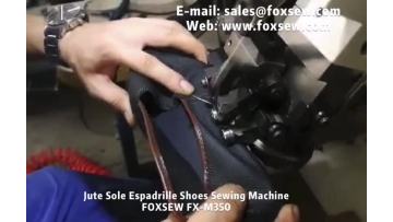 Jute Sole Espadrille Shoes Sewing Machine