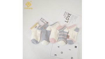 Cartoon Bear Short Socks Mesh Breathable Girls' Shallow Ship Socks