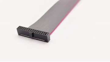 Flat Cable Connecting Wire: 2H/1.27*1.27 IDC-26P*2 + UL2678#30-TS-7*0.10, Red Edge
