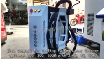 Compact Air Cooling Handheld Pulsed Laser Cleaner