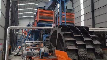 Wheel bucket sand wash machine