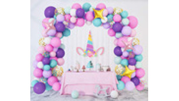 Rainbow Balloon Set Garland for Birthday and Holiday Party Decorations (5inch/10inch/12inch)1