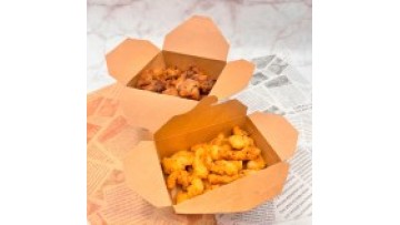 Kraft Paper Chow Mein Noodles Container