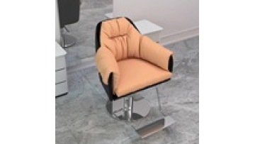 Wholesale  Free sample Lifting rotating stainless steel PU leather beauty salon swivel hair cutting styling barber chair1