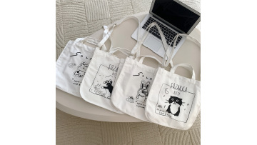 Cartoon Canvas Tote Bag