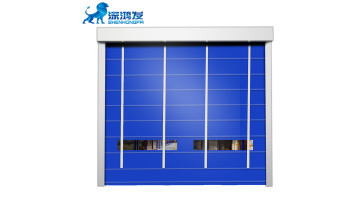 PVC high speed folding up door 