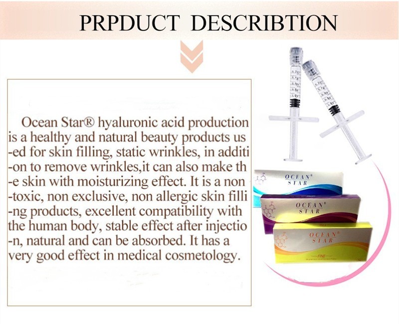 Ocean Star HyaluronicAcid DermalFiller For Face Butt Breast