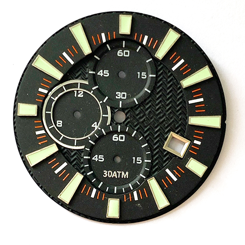 Embossed watch dial