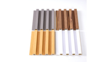 Wholesale Laminated Wooden Grain Pvc Plastic Composite Fluted Wpc Wall Panel Board1