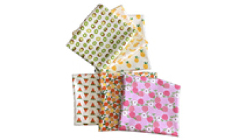 Wholesale customized fruit banana pineapple kiwi strawberry 100% cotton poplin printed fabric for baby bedding prints1