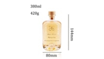 High Quality 500ml 750ml Empty Clear Round Sloping Shoulder Whisky Vokda Rum Liquor Glass Bottle1