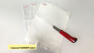 High strength 430g uhmwpe cut resistant woven fabric1