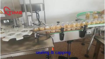 Biscuit paper can seamer machine and aluminum foil cup filling and sealing machine1