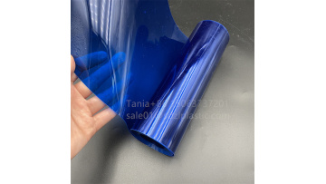 Blue translucent PVC sheet 