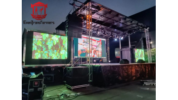 Mobile arts festival stage trailer 