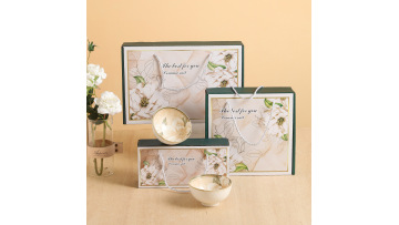 Camellia Flower Ceramic Bowl Gift Set