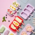 1PC New Silicone Ice Cream Mold Popsicle Molds DIY Homemade Cartoon Ice Cream Popsicle Mould Ice Pop Maker Mould