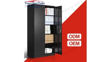 Black filing cabinet