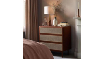 Most popular in 2024  nordic style natural sideboard display  modern designs storage kitchen rattan living room wood cabinet1