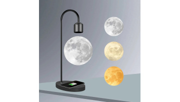 Moon Lamp with Magnetic Levitation and Wireless Charging