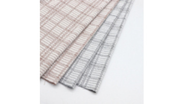Chane-Style Fabric 250gsm Polyester Spandex Metallic Yarn Dyed Single Jacquard Check Knitted Tweed Fabric for Women Coat Garment1