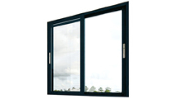 ODICK Double Glazed Aluminum Sliding Window for Restaurant Heat Insulation Fire Rated One Hour Black Graphic Design Horizontal1