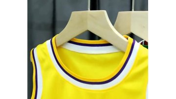 OEM Custom Tops Stitched College Printing Practice Numbers Design Plain Youth Basketball Uniforms Jersey For Kid1