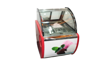 Gelato ice cream display freezer showcase