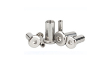Stainless Steel Flat Head Hexagon Socket Sleeve Barrel Connector Nut Hex Socket Flat Head Sleeve Barrel Nut1
