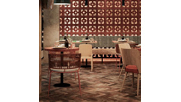 New design  commercial furniture coffee shop I shape leather and wood sectional booth sofa for bench restaurants1