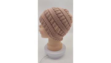 Knitted beanie hat