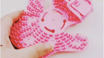 Plastic massager cellulite roller massage glove1