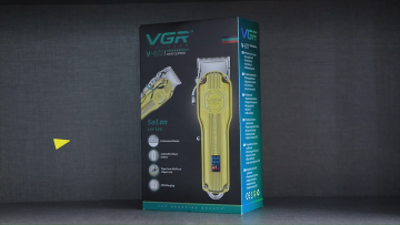 VGR V-672 metal usb charging barbershop equipment professional rechargeable cordless hair clipper for men1
