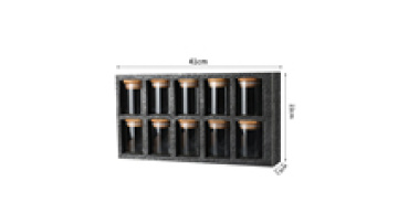 Hot Sale Minimalist Household Kitchen Refrigerator Storage Containers Glass Spice Storage Jars Set with Bamboo Lid1