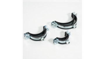 M8+10 Adjustable Pipe Rubber Clamp With Screw Rubber Hose Clips Spring Split Pipe Clamp With Rubber Thickness1