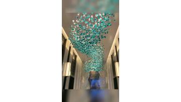 glass stone chandelier