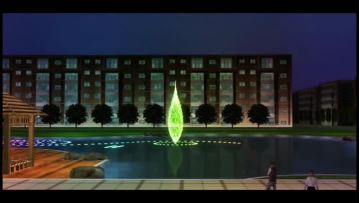 xvzhou musical pool fountain of simulation