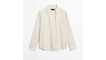 Women's elegant and sophisticated with a sense of drape and a draped shirt