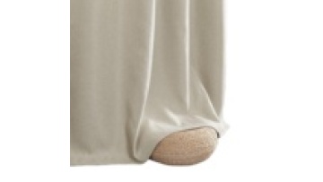 Linen Look Fire Retardant Hotel Blackout Window Curtain1