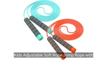 Kids Adjustable Soft Rope Jump Rope with Skin-Friendly Foam Handles1