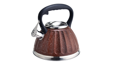 FH-396 Brown marble-coated teapot