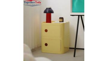 11-0316(1)Durable Creative Home Use Storage Shelf Plastic Cabinet