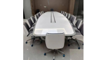 Modern Design Conference Table, High-end Furniture, Simple Wooden High-density Composite Board, Easy to Paint, Hotel.1